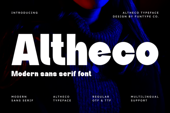 Altheco: The Bold Sans Serif Typeface That Transforms Your Brand