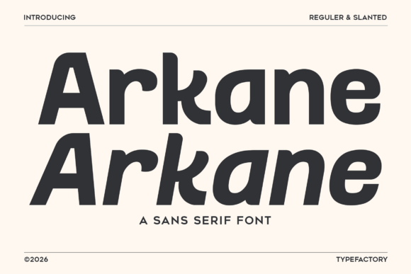 Arkane: The Modern Sans Serif Font for Handmade Brands
