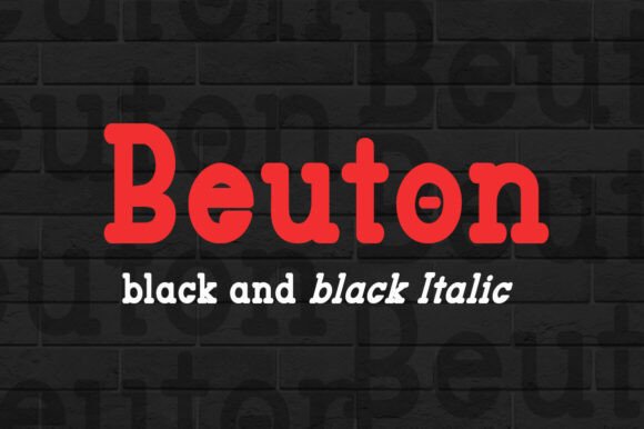 Beuton Black: The Slab Serif Font for Serious Business Branding
