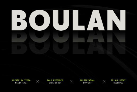 Boulan: The Bold Modern Sans Serif Font for Strong Brand Identity