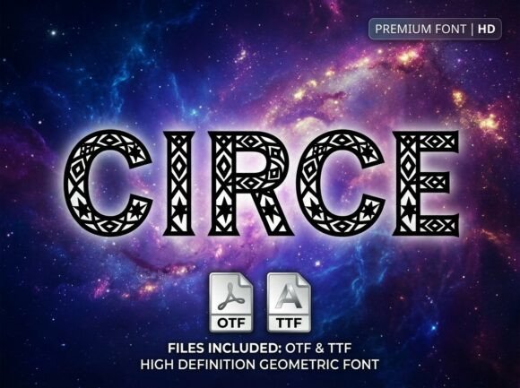 Circe: The Celestial Display Typeface for Campaign Design