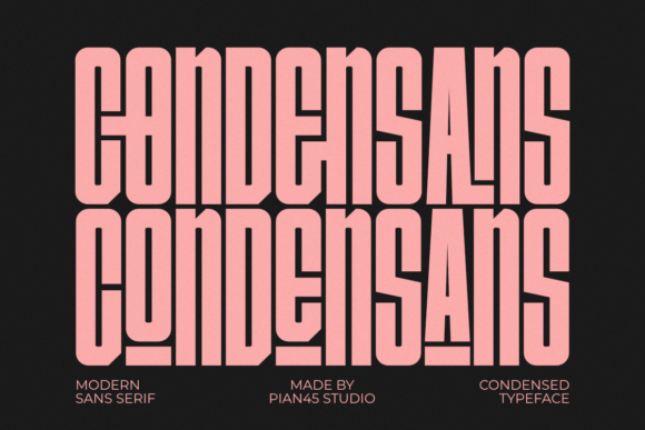 Condensans: A Modern Condensed Sans Serif for Bold Branding