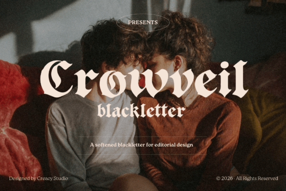 Crowveil: The Blackletter Typeface for Handmade Branding