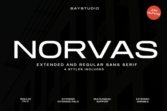 Discover Norvas: A Modern Sans Serif Font for Bold Branding