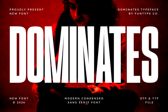 Dominates: The Bold Sans Serif Typeface for Impactful Editorial Design