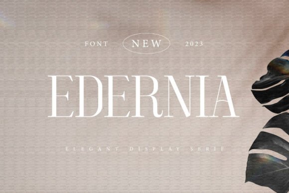 Edernia: A Premium Serif Font for Handmade Branding and Labels