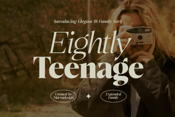 Eightly Teenage: The Serif Font That Elevates Campaign Visuals
