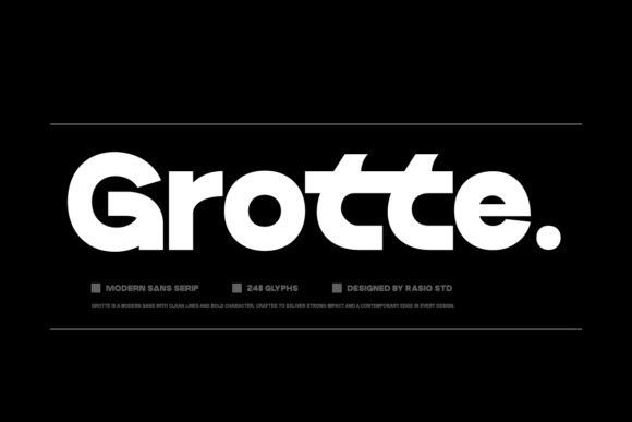 Grotte: The Bold Sans Serif Font for Handmade Shop Branding
