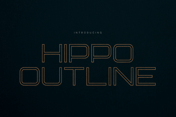 Hippo Outline: The Modern Typeface for Scroll-Stopping Campaigns