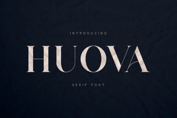 Huova: A Modern Serif Typeface for Editorial Design