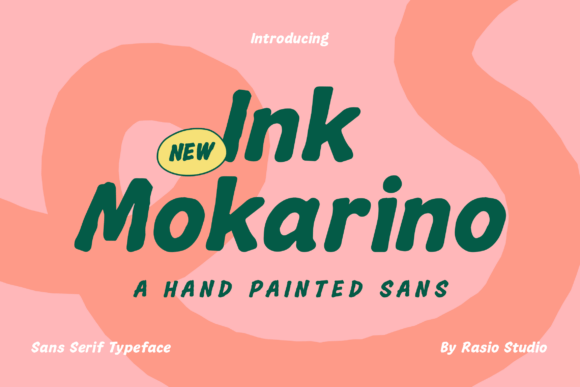 Ink Mokarino: The Expressive Sans Serif Typeface for Handmade Brands