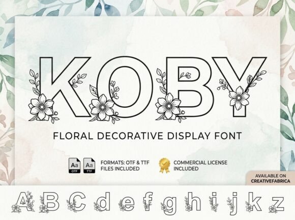 Koby: A Decorative Font That Elevates Branding