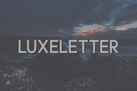 Luxeletter: A Modern Sans Serif Typeface for Premium Branding