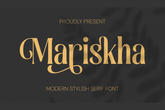 Mariskha: The Modern Serif Font for Professional Branding