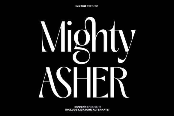 Mighty Asher: A Premium Display Font for Modern Luxury Branding