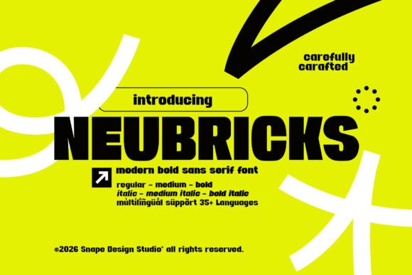 Neubricks: The Bold Sans Serif Typeface for Modern Web Design