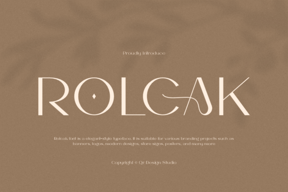 Rolcak: The Bold Sans Serif Font for Handmade Branding