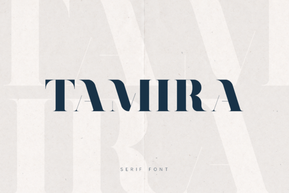 Tamira: The Bold Serif Font for Handmade Product Labels