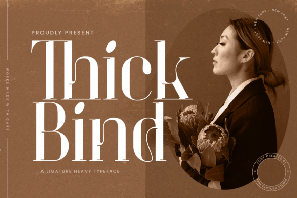 Thick Bind: A Premium Serif Typeface for Modern Editorial Design
