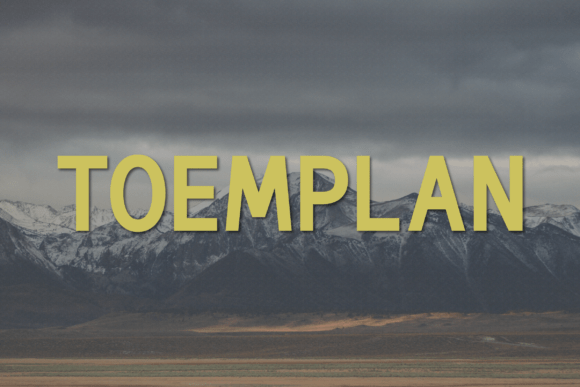 Toemplan: A Modern Sans Serif Typeface for Editorial Design