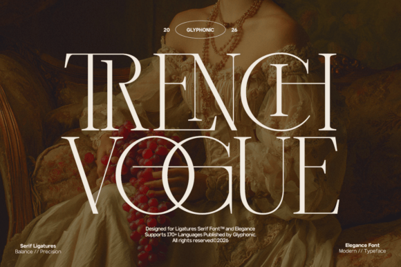 Trench Vogue: A Serif Font for Professional Branding