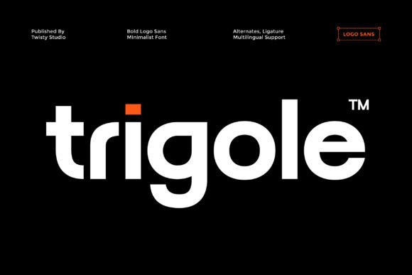 Trigole: A Bold Minimalist Sans Font for Modern Branding