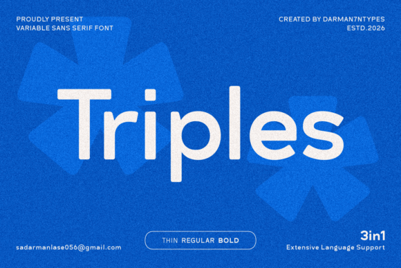 Triples: The Modern Sans Serif Typeface for Editorial Excellence